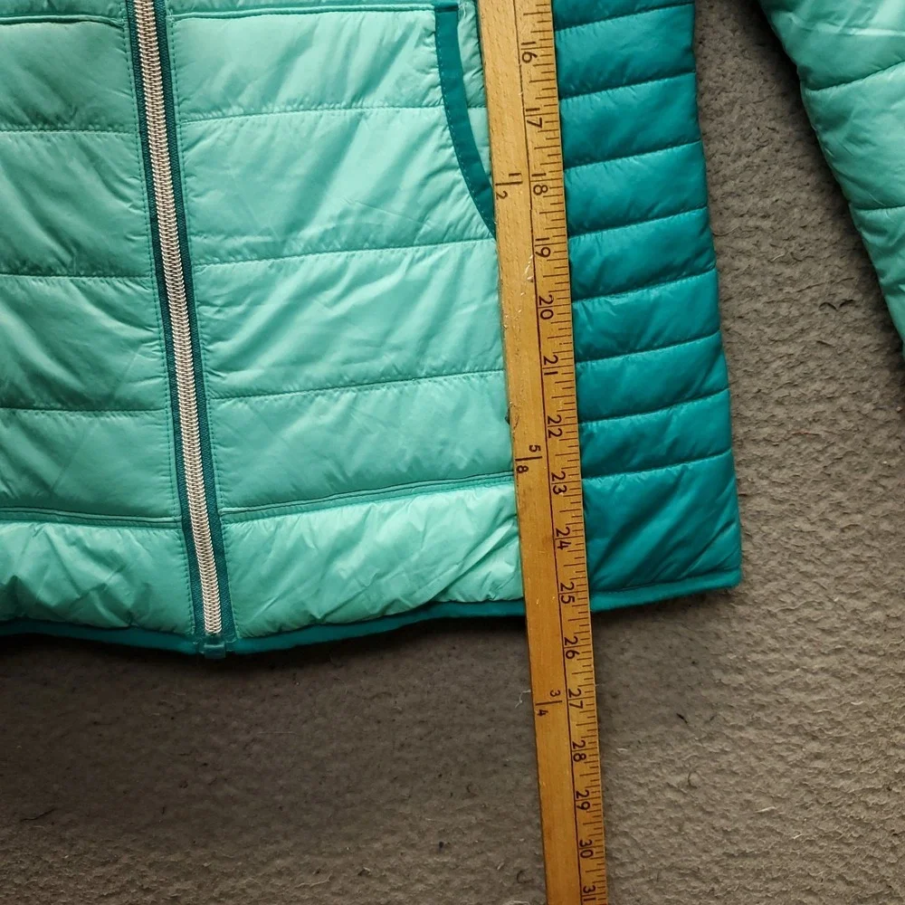 Free Country Puffer Jacket Youth L Multi Winter Insulated Hooded Full Zip EUC